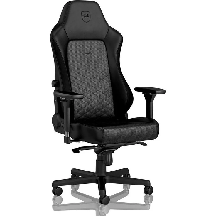 Noblechairs Hero - Gepolsterter Sitz - Gepolsterte Rückenlehne - Schwarz - Schwarz - Kunstleder - Kunstleder – Bild 5