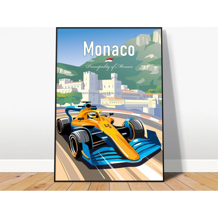Poster Formel 1 Länder Städte Rennstrecke Rennfahrer Rennwagen · Deko Print ohne Rahmen - I Montreal / 60x90 cm – Bild 3