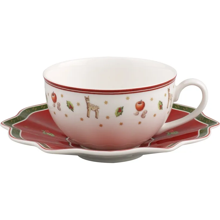 Villeroy & Boch Toy's Delight Milchkaffeetasse mit Untertasse gezackt