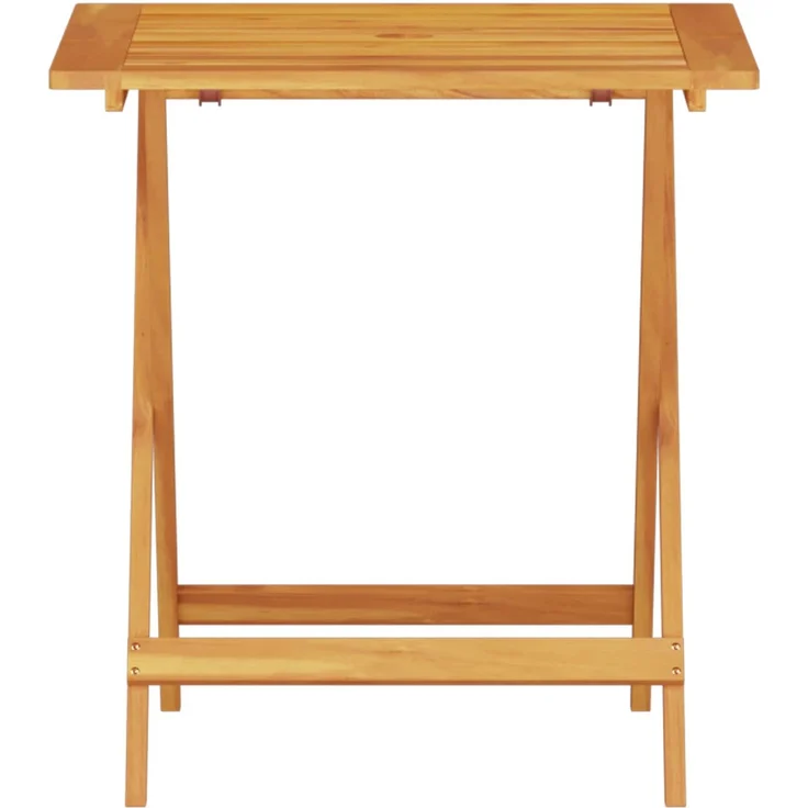 vidaXL Klapp Bistro Set 3 pcs Braun Massivholz Akazie 3375697 – Bild 6