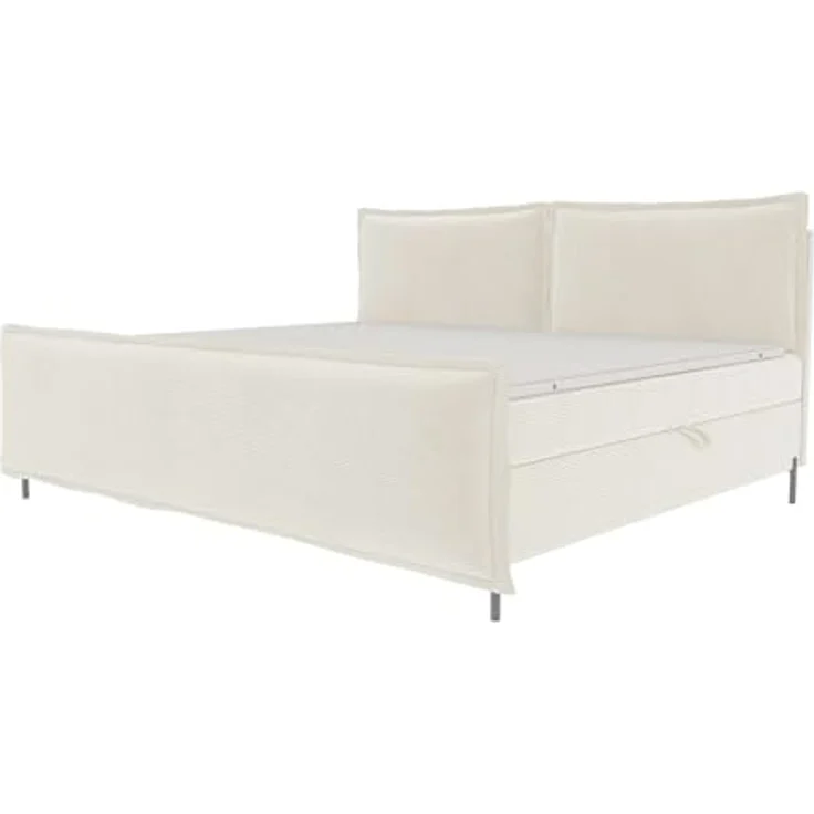 99rooms Vero Familienbett Boxbett 240×200 cm Cordstoff POSO Creme – Bild 3
