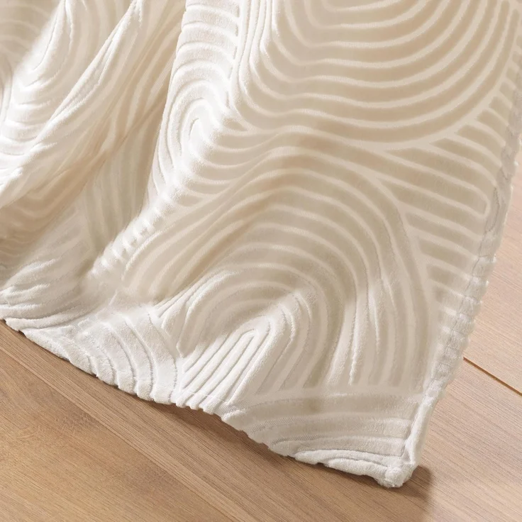 U10 Gardine mit Ösen EVA, Beige, 135x260 cm – Bild 3