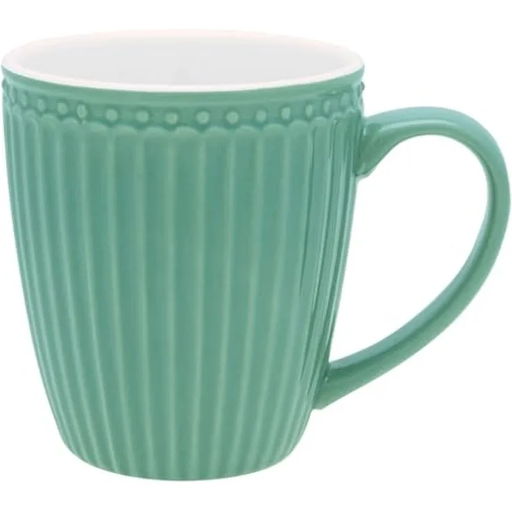 Greengate Alice Becher mit Henkel dusty green 0,4 l