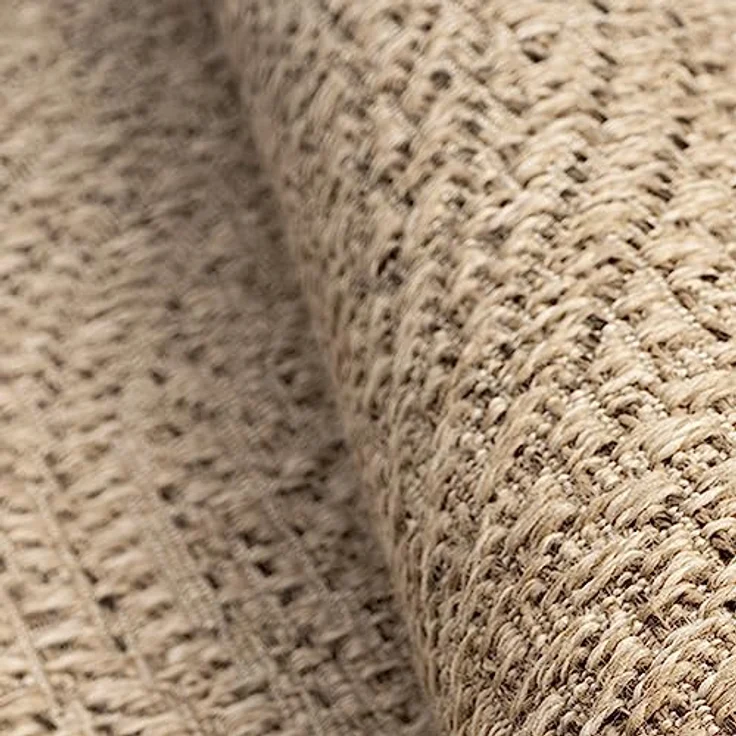 Carpetia Outdoorteppich In- & Outdoorteppich Jute-Look, rechteckig, Höhe: 5 mm, robuste Struktur wetterfest & pflegeleicht – Bild 3