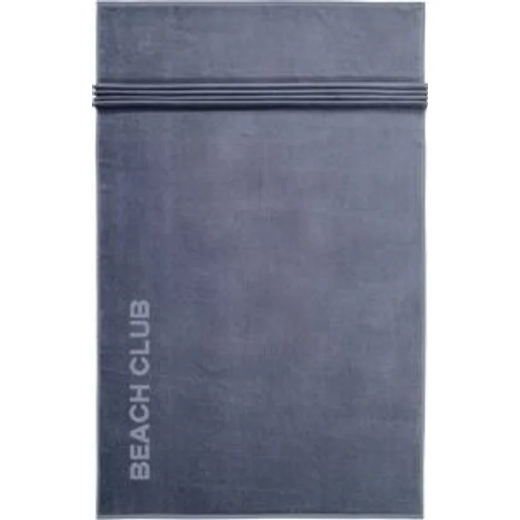 Vossen Strandtuch Beach Club, Frotteevelours (1-St), Badetuch, Uni Farben, mit Schriftzug – Bild 5