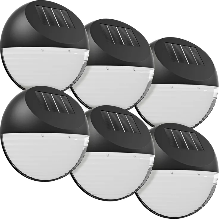 monzana LED Solarleuchte, Solarlampe, 6er Set Solarlampe Außen IP65 Hängend Garten Balkon Außenleuchte Zaun
