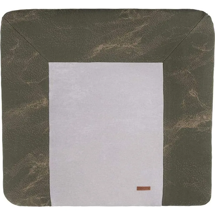 BO Baby's Only - Wickelauflagenbezug Marble - Khaki/Olive - 75x85 cm - 50% Baumwolle/50% Polyacryl
