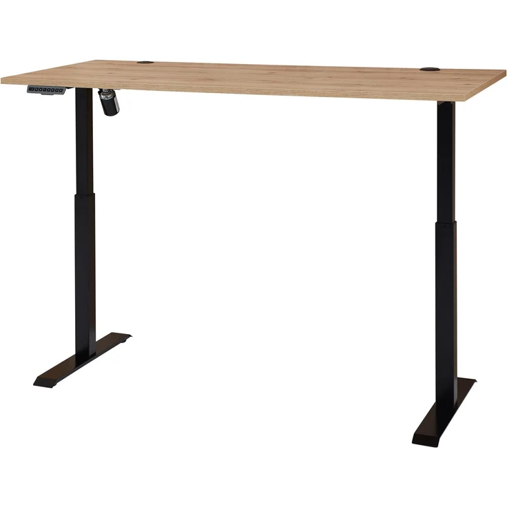 Höhenverstellbarer Schreibtisch SONOS Altesche furniert - 160 x 77 cm – Bild 4