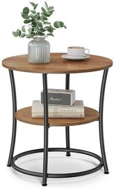 VASAGLE Beistelltisch mit 2 Ablagen