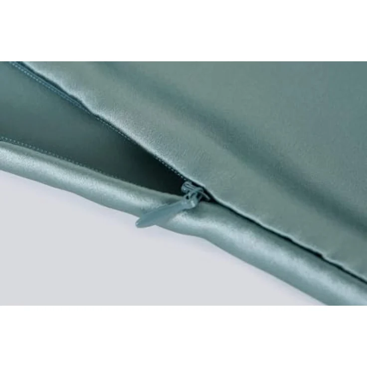 townssilk Beidseitig 100% 19mm Maulbeerseide Kissenbezug, 50x80cm, 600 Fadenzahl, Aquagreen, hypoallergen mit verstecktem Reißverschluss für Haut- und Haargesundheit – Bild 4