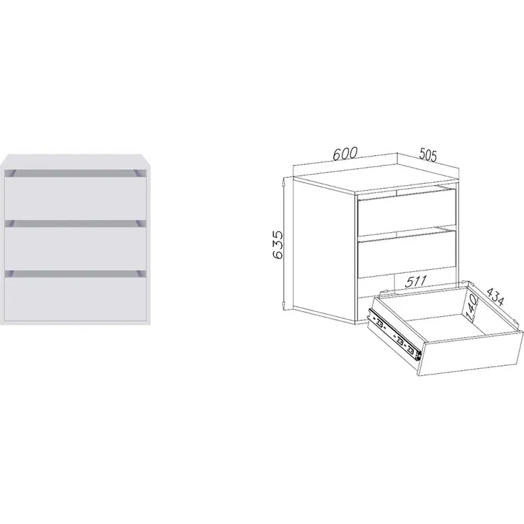 Marmex Möbel Tres Set-R/N (B) Hoher Kleiderschrank mit Aufsatz, großer offener Einbauschrank, Kompaktgarderobe für Kleidung und Schuhe, Ankleidezimmer Möbel, laminierte Spanplatte, weiß 380x246x51 cm – Bild 5