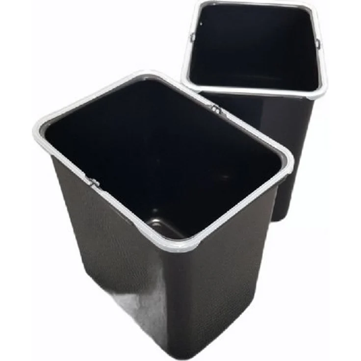 EKOTECH Einbaumülleimer Ekotech Ersatzeimer 2x 16 Liter für Aladin o Ekko schwarz – Bild 4
