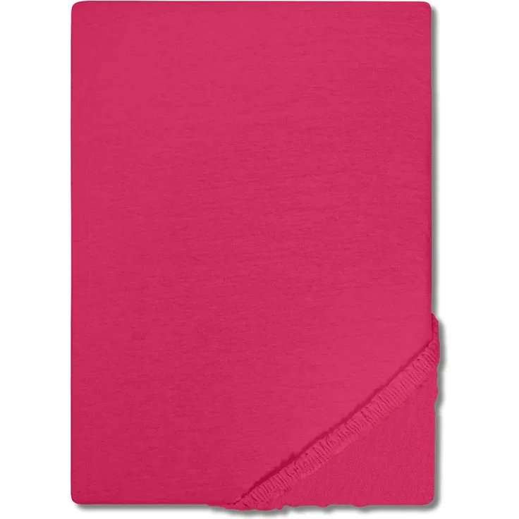 Setex Feinbiber Spannbettlaken pink 90 x 200 cm