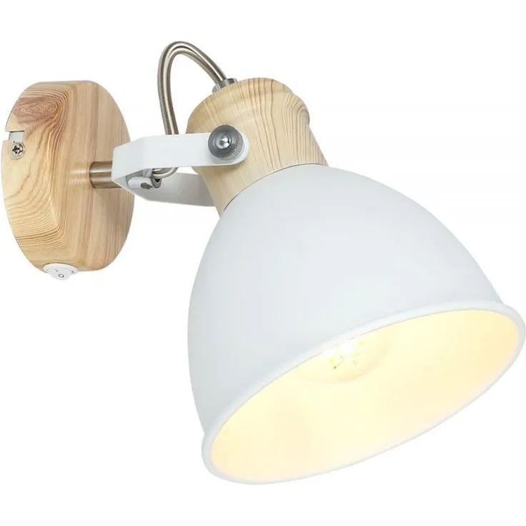 Wandleuchte Innen Wandstrahler mit Schalter Wohnzimmer Leselampe 54018-1