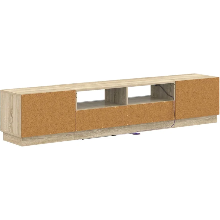 vidaXL LED-TV-Schrank HOORN 3 stk. Sonoma-Eiche Holzwerkstoff 3416839 – Bild 6