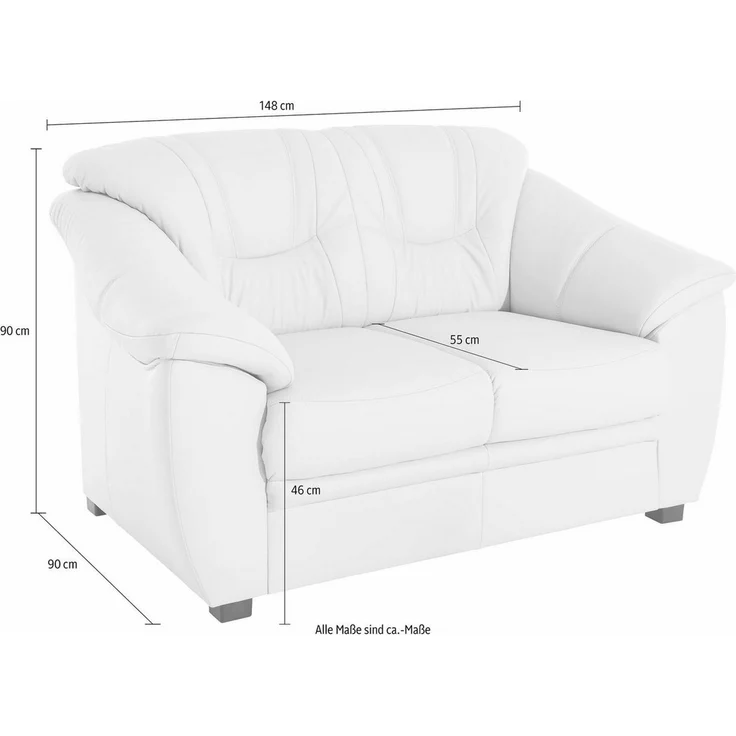 sit&more 2-Sitzer Savona, inklusive Federkern – Bild 3