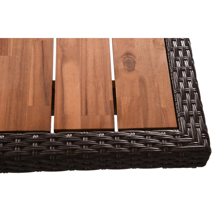 Gartentisch ESSEN - Akazie, Weidengrau, 100x220x75cm | Terrassentisch Wetterfest Outdoor Tisch – Bild 3