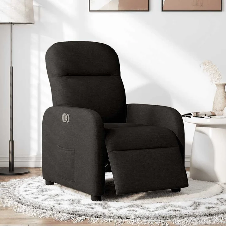 vidaXL Relaxsessel Elektrisch Schwarz Stoff 3302954 – Bild 1