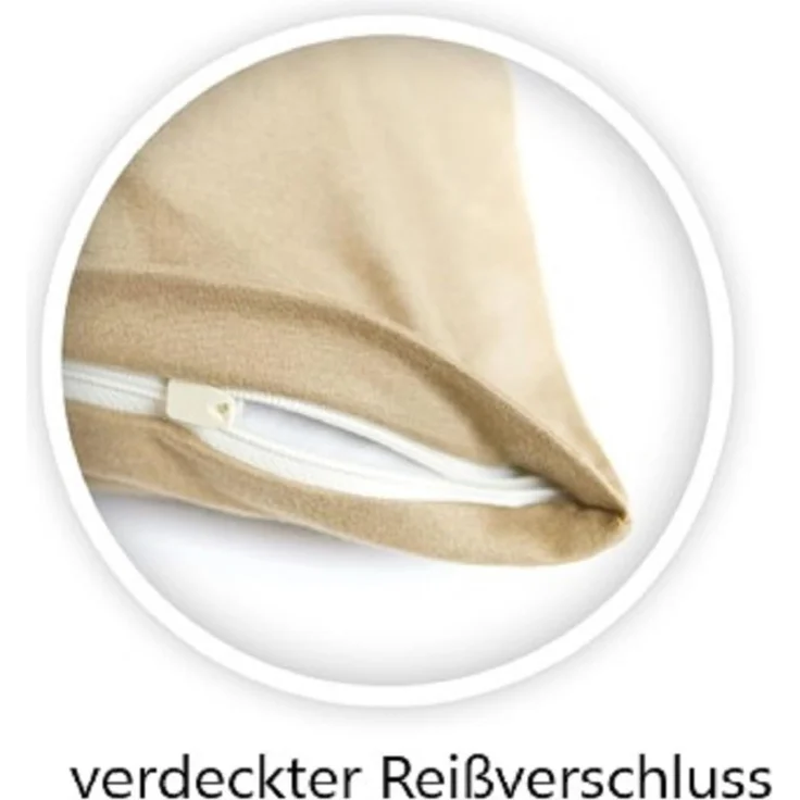 Jersey Kissenbezug 2er Set 40 x 80 cm anthrazit – Bild 4