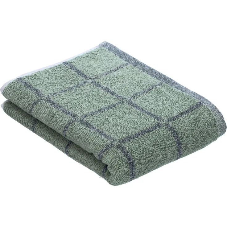 Esprit Duschtuch Melange Cube, Walkfrottier (1-St), im Karodesign