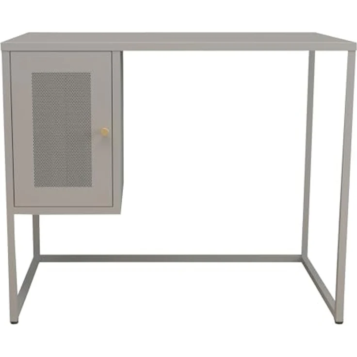 Schreibtisch Sund Stahl 75x100x50 cm Grau [en. casa] – Bild 7