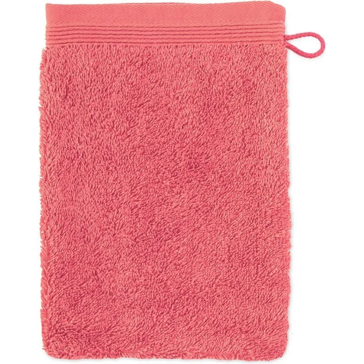Möve Superwuschel Waschhandschuh 20x15 cm aus 100% Baumwolle, Coral – Bild 1