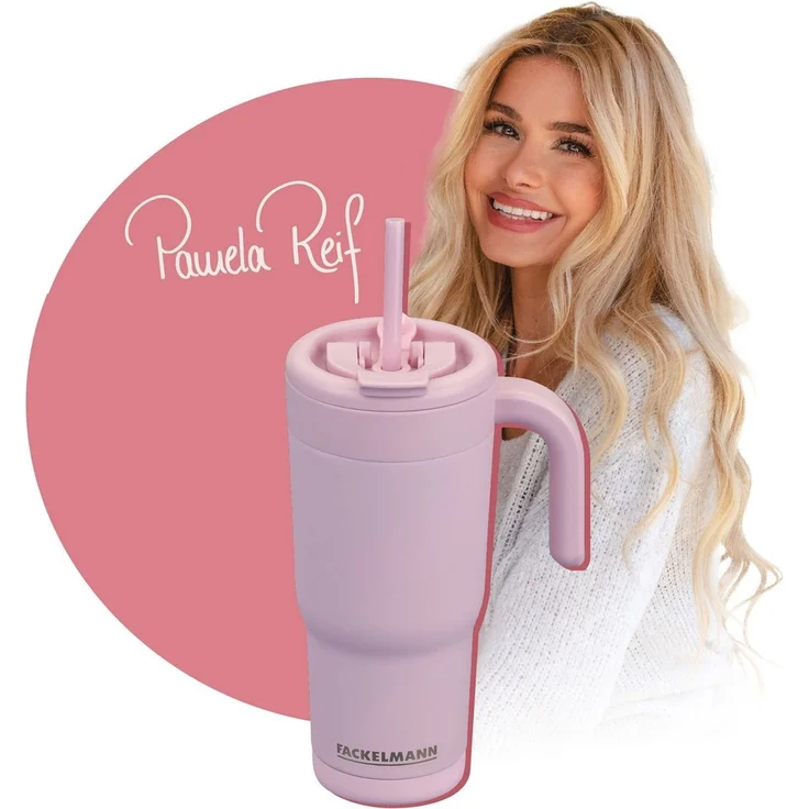 FACKELMANN x Pamela Reif Thermobecher Isoliertrinkbecher, Coffee-to-go Becher, Edelstahl Trinkbecher – Bild 5