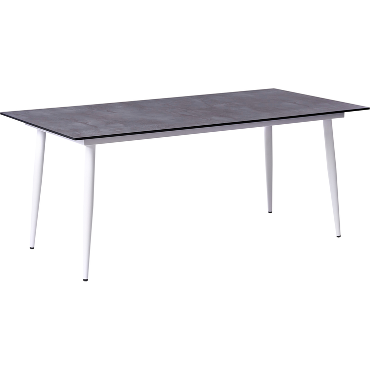 Gartentisch TOLENTINO 180 cm 90 cm Steinoptik Grau