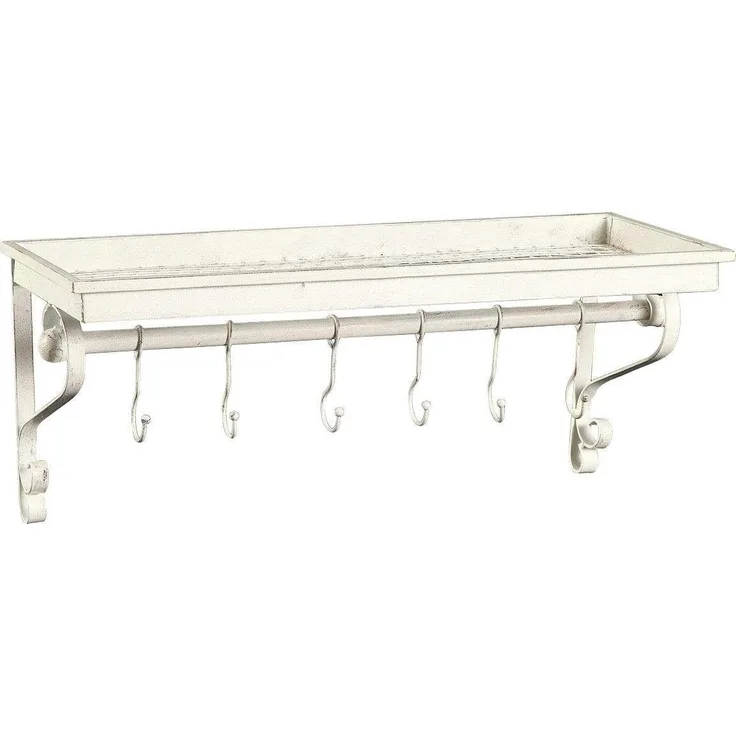 Ambiente Haus 94513 Garderobe-Regal mit Haken 61 cm