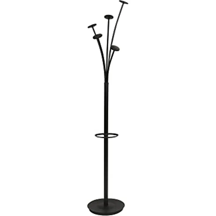 ALBA Garderobenständer FESTIVAL Höhe: 1.870 mm schwarz Standrohr aus Stahl Durchmesser: 38 mm Standfuß aus - 1 Stück (PMFEST N)