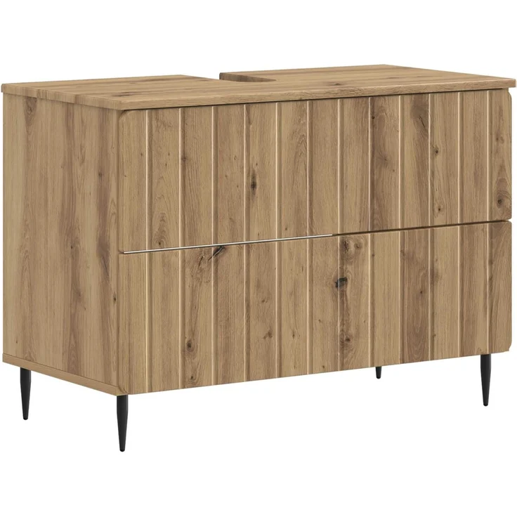 vidaXL 2-teiliges Badezimmer Schrank Set ZWOLLE Artisan-Eiche 3417683 – Bild 3