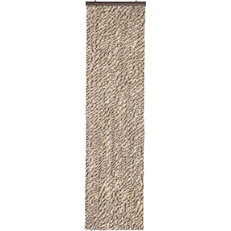 Moritz Flauschvorhang aus Chenille 56 x 185 cm braun grau meliert Türvorhang als Fliegenschutz Insektenschutz für Camping Wohnwagen – Bild 5