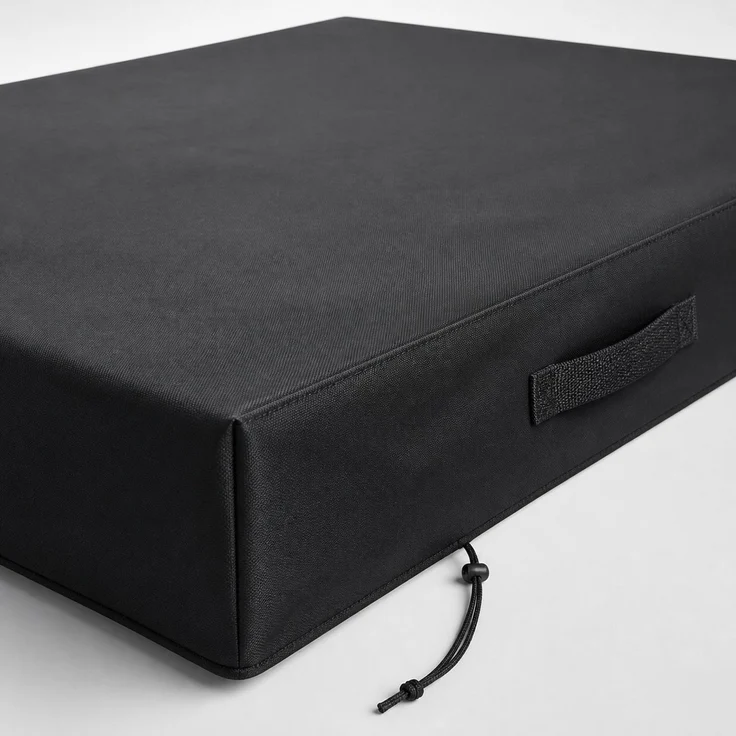 Sandkastenabdeckung, Schwarz, 150 x 150 x 20 cm – Bild 3