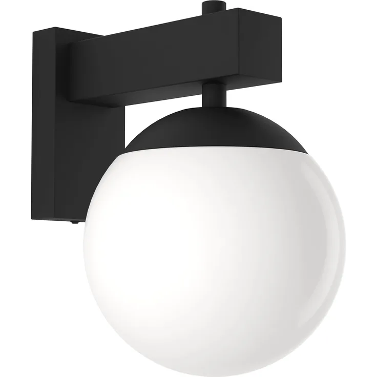 Eglo 900669 Wandleuchte BUFALATA Stahl schwarz E27 IP44 1X40W L:20cm H:29cm dimmbar