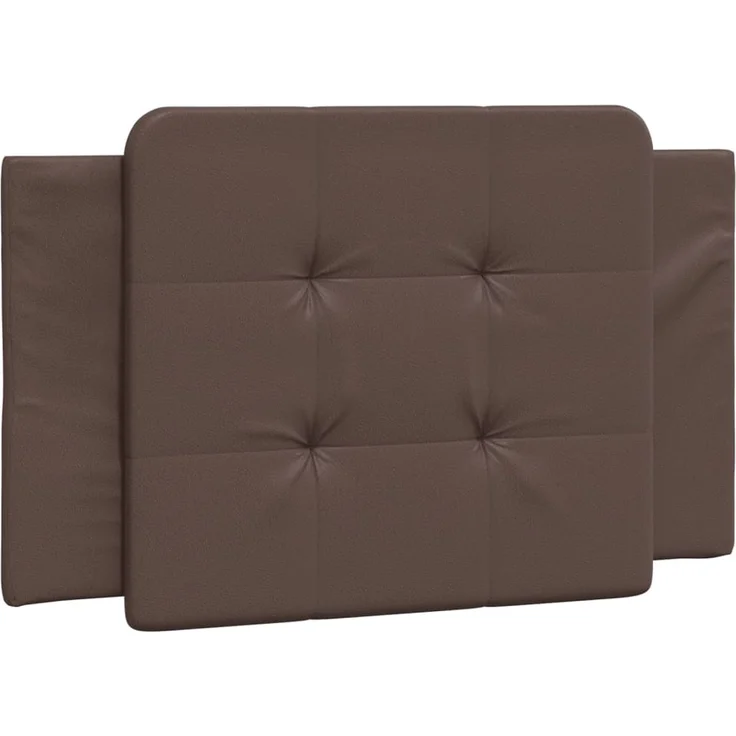 vidaXL Kopfteil-Kissen Braun 80 cm Kunstleder 374831 – Bild 2