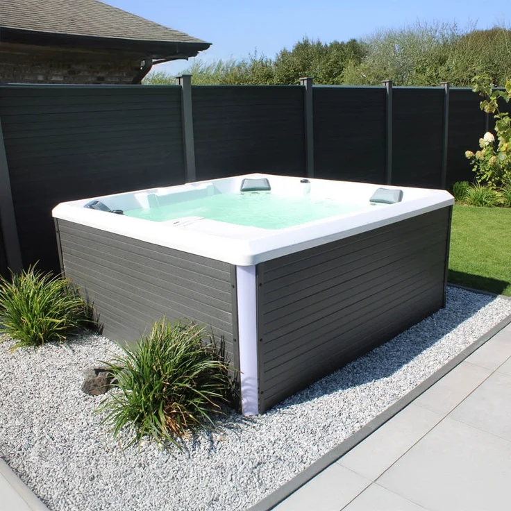 HOME DELUXE Outdoor Whirlpool STREAM BIG PURE - 207 x 207 cm für 5 Personen – Bild 1