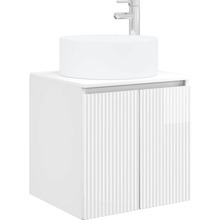 vidaXL Badezimmerschrank-Set 3 stk. Hochglanz Weiß 129 x 44,5 x 80 cm 3405741 – Bild 5