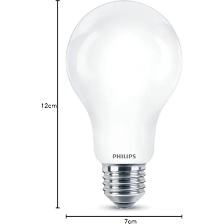 Philips LED Lampe Tropfen E27, 13 W (entspricht 120 W), 2000 lm, Warmweiß (2700K), EEK: A++ – Bild 5