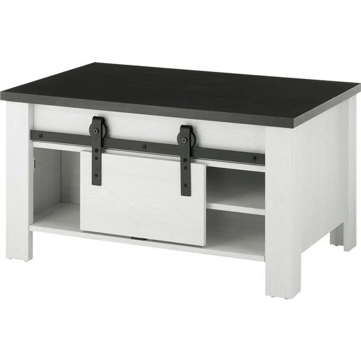 Home affaire Couchtisch SHERWOOD, modernes Holz Dekor, mit Scheunentorbeschlag aus Metall, Breite 93 cm – Bild 4