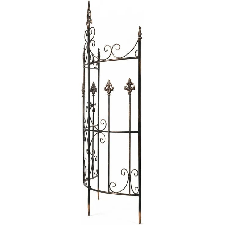 CLP Rankgitter Metall 2er Set Klivia, dekorative Rankhilfe mit Zierspitzen,bronze – Bild 5