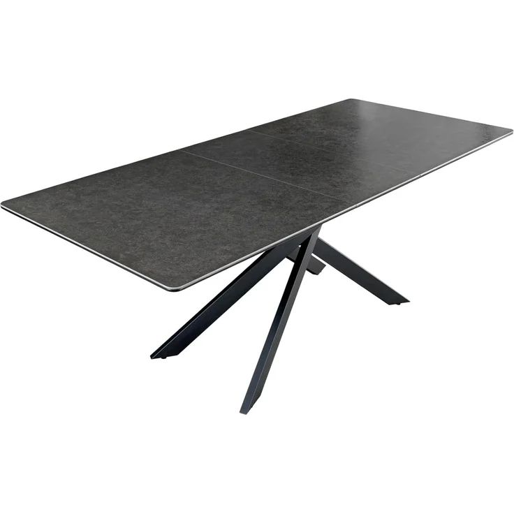 riess-ambiente Esstisch ALPINE 160 / 200cm anthrazit (Einzelartikel, 1-St), Keramik · ausziehbar · Metall-Gestell · Industrial Design – Bild 1