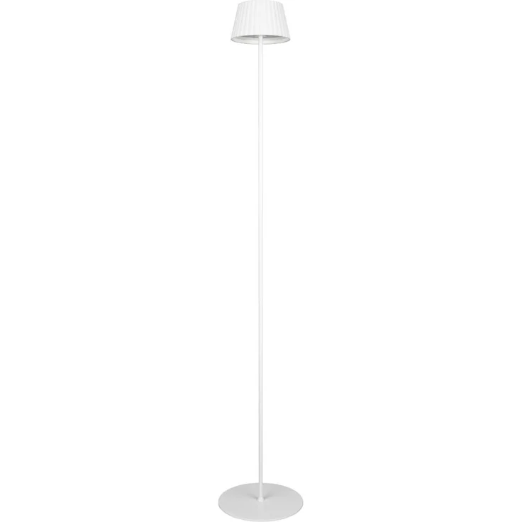 'Suarez' Akku Stehlampe, für Outdoor, kabellos in Weiß, klein 123cm – Bild 2