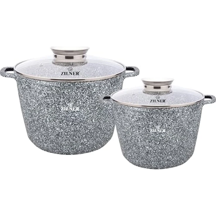 Zilner 2 MARMURAL Töpfe 10L + 6.2L ZILNER ZL-7066 – Bild 1