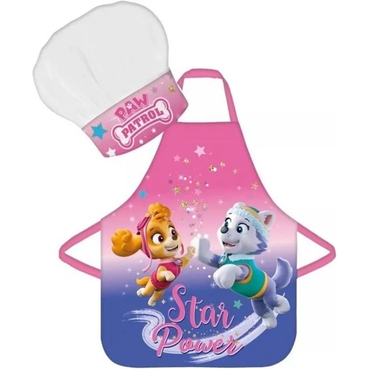 PAW PATROL Kochschürze Paw Patrol Küchenset – Schürze & Mütze für Kinderköche