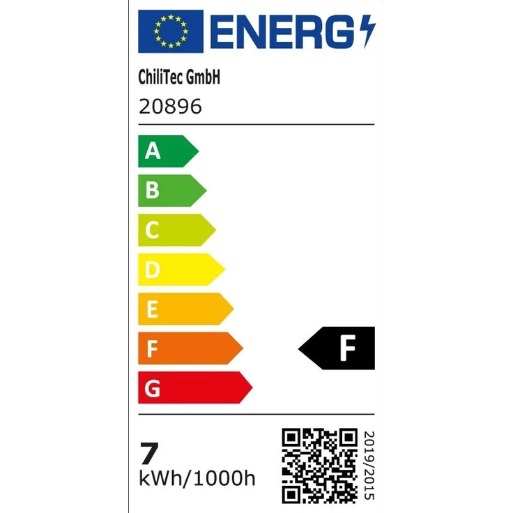 LED-Einbauleuchte "COB-7", 7W, 550lm3000K, 75°, Ø109xT47mm, Rahmen weiß – Bild 5