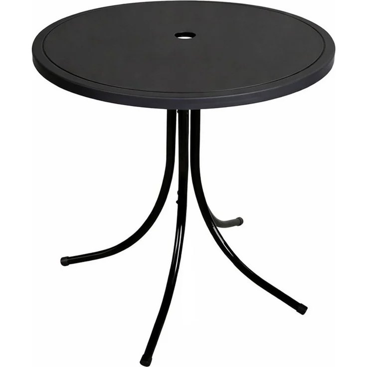 Runder Gartentisch Campingtisch Outdoortisch Kindertisch Ø50cm Schwarz – Bild 5