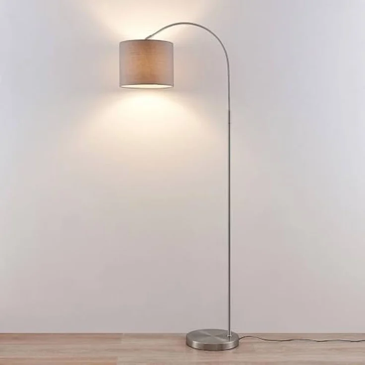 Lindby Bogenlampe Keriba, Metall, Alu IP20, 1 x 15 W LED – Bild 5