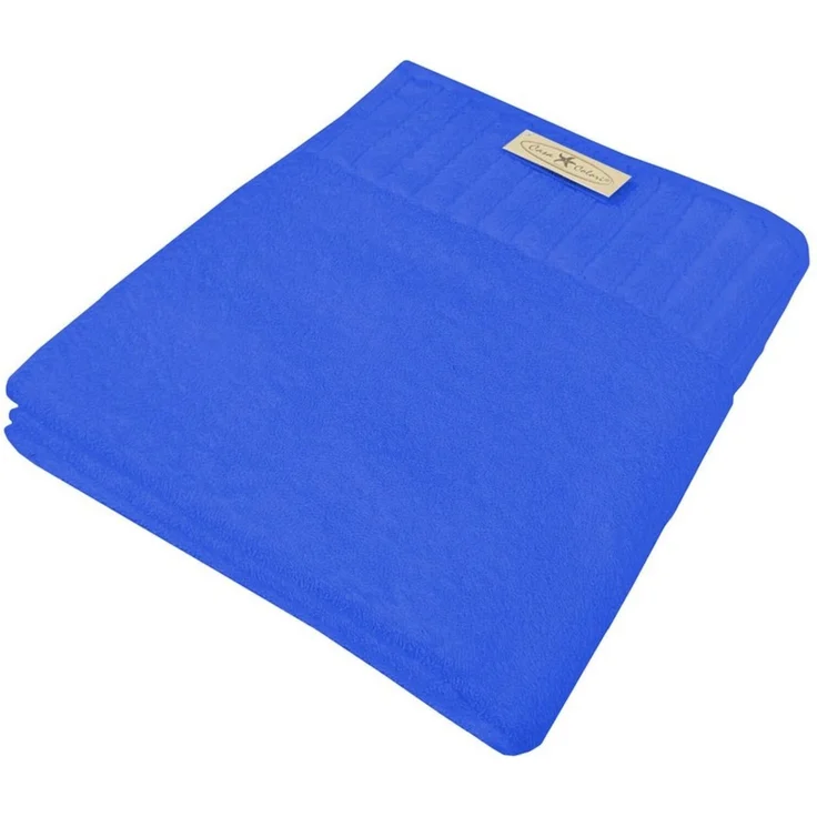 Duschtuch uni mittelblau 70 x 140 cm – Bild 1