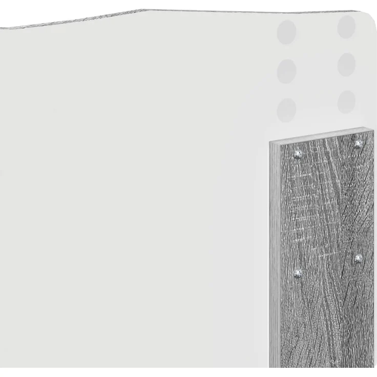 vidaXL Bettrahmen Graues Sonoma 160 x 200 cm Massives Kiefernholz 3412876 – Bild 10
