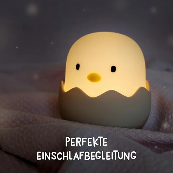 MegaLight LED Nachtlicht Kinder | Nachtlicht Baby ohne verschluckbare Kleinteile | Stilllicht dimmbar Touch | Nachtlampe USB Aufladung | Eggy Egg – Bild 8